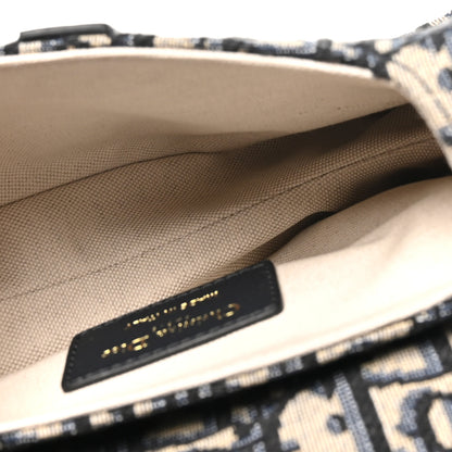 Christian Dior Oblique Mini Saddle Bag With Strap Blue 5 of 10