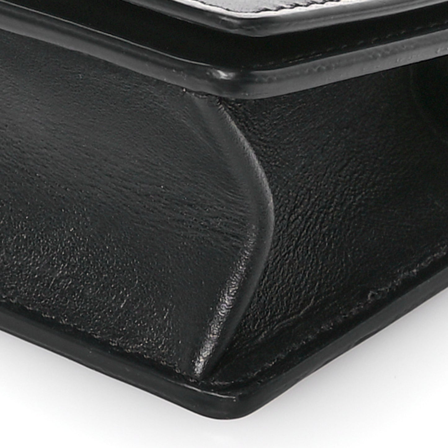 Vitello Mini Virtus Chain Clutch Black
