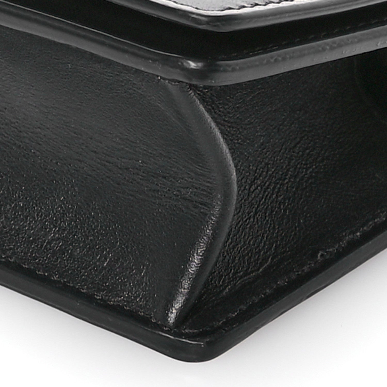 Versace Vitello Mini Virtus Chain Clutch Black 9 of 9