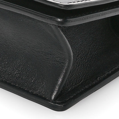 Versace Vitello Mini Virtus Chain Clutch Black 9 of 9