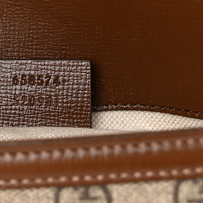 Gucci GG Supreme Monogram Web Mini Horsebit 1955 Shoulder Bag Beige Brown Sugar 7 of 10