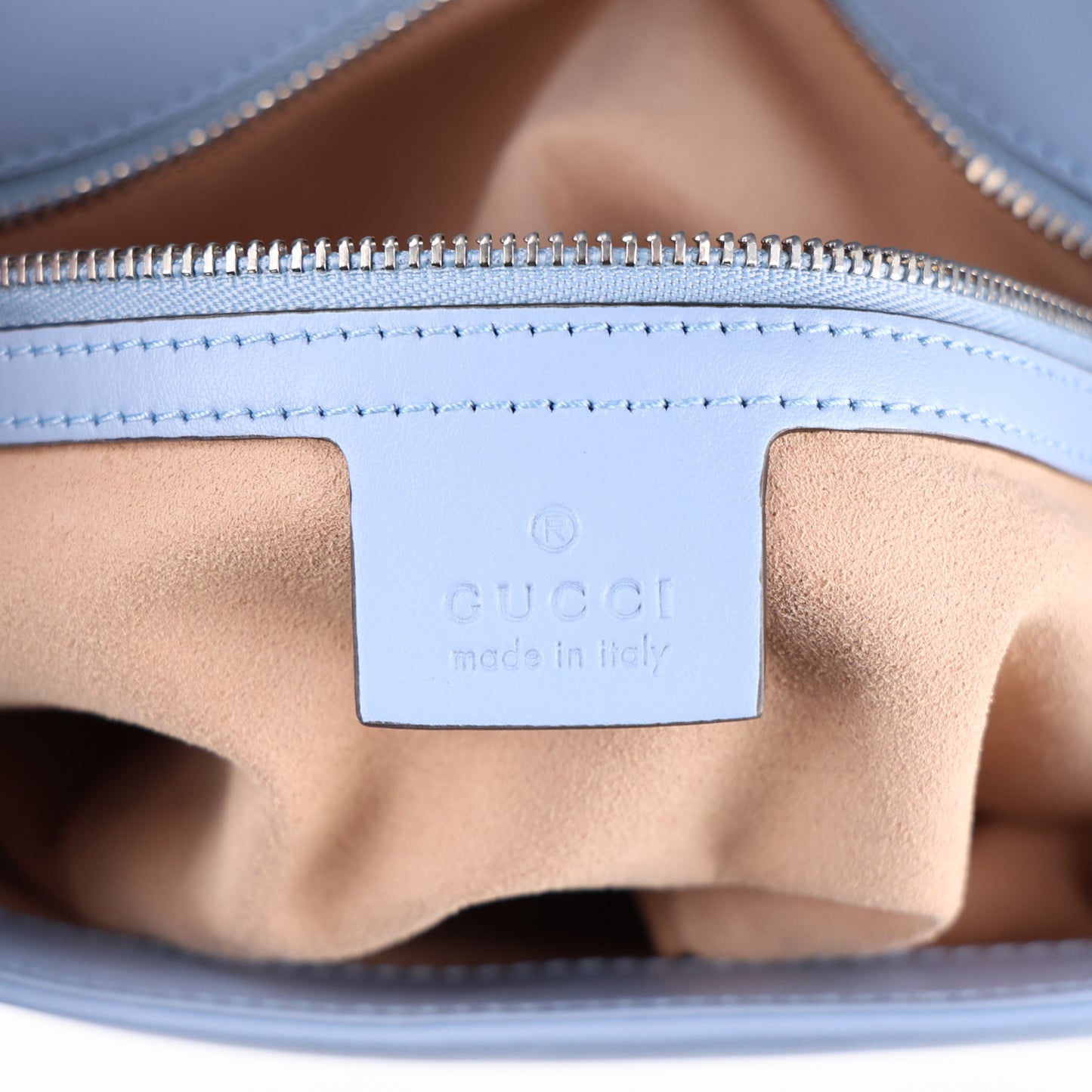 Calfskin Matelasse Small GG Marmont Shoulder Bag Porcelain Light Blue