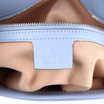 Gucci Calfskin Matelasse Small GG Marmont Shoulder Bag Porcelain Light Blue 6 of 10