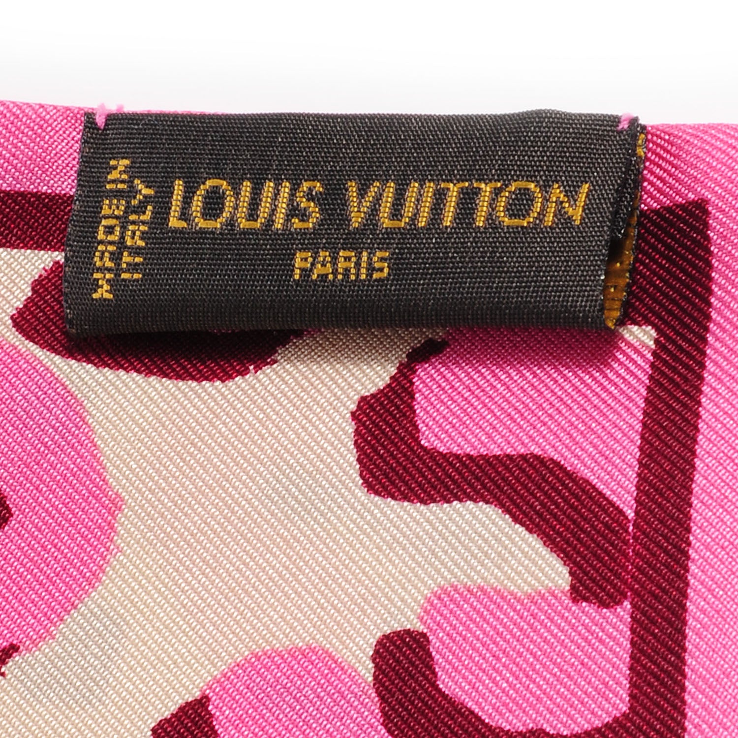 Louis Vuitton Silk Leopard Bandeau Blanc Corail 3 of 6