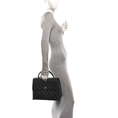Chanel Caviar Quilted Jumbo Kelly Flap Black 2 of 10