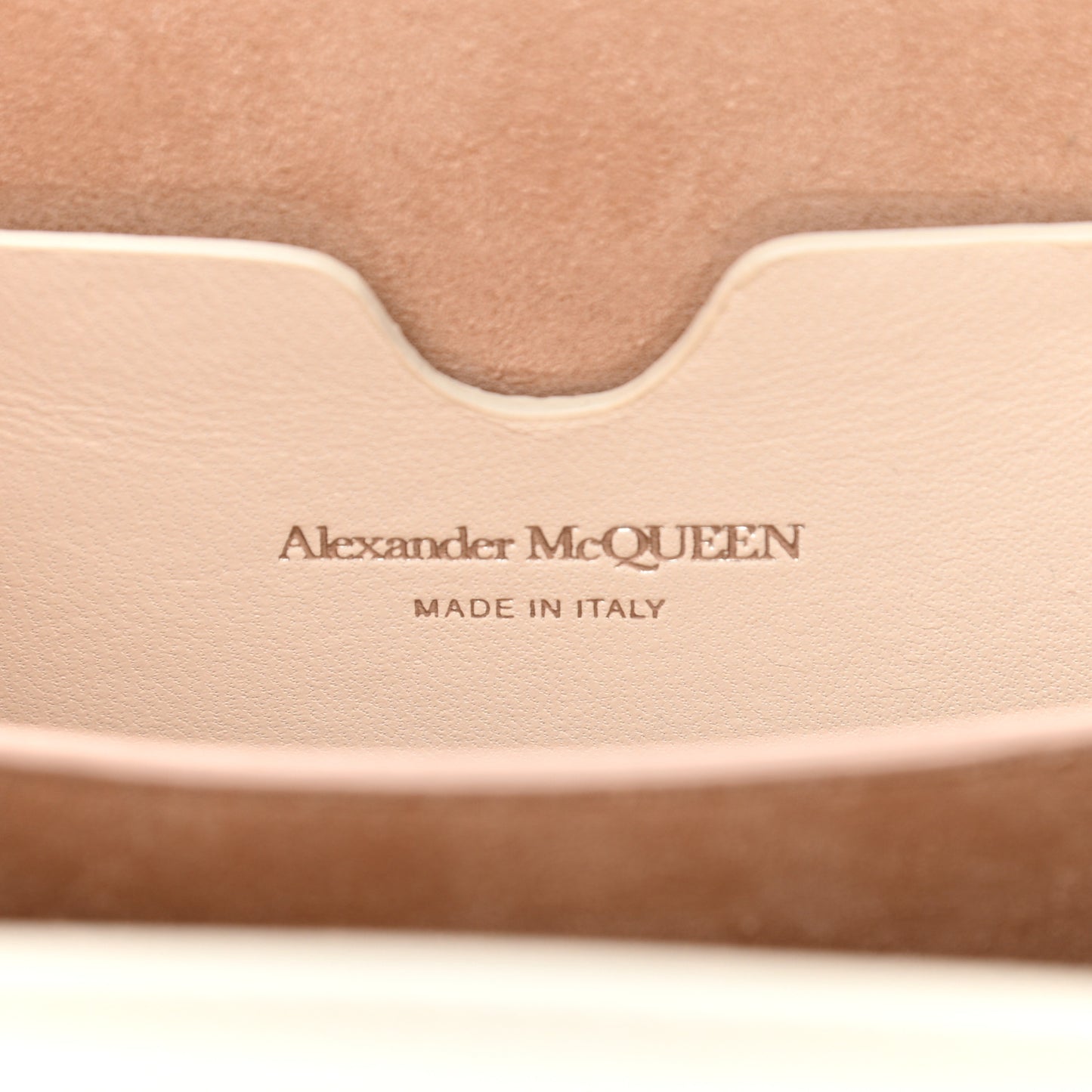 Calfskin Box Shoulder Bag 16 Cream