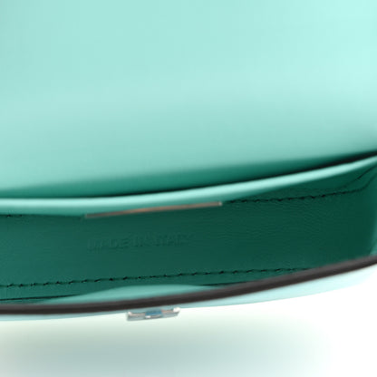 Fendi X TIFFANY Vitello Seta Sterling Silver Nano Maxi Buckle Baguette Tiffany Blue Silver 5 of 11