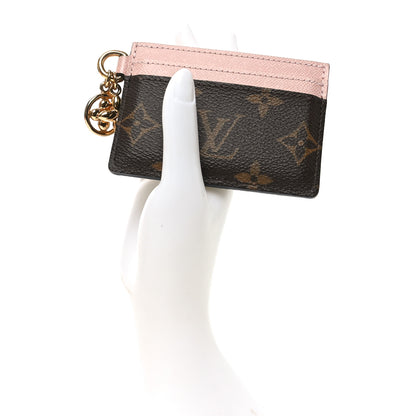 Louis Vuitton Monogram LV Charms Card Holder Rose Ballerine 2 of 7