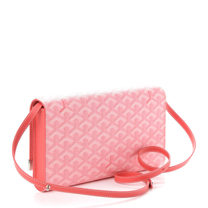 Goyard Goyardine Monte Carlo Bois Clutch With Strap Pink 3 of 8