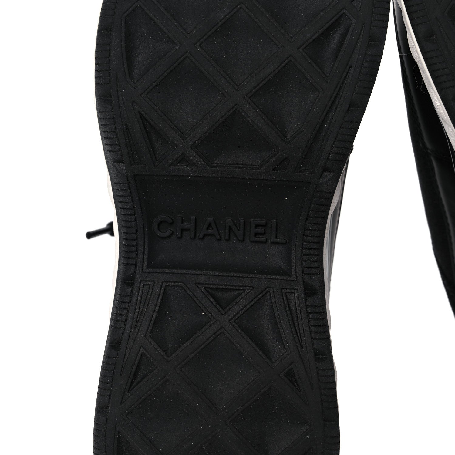 Chanel Velvet Calfskin Mixed Fibers CC Sneakers 36 Black 6 of 8
