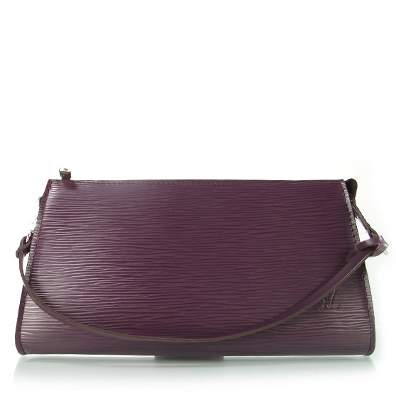 Louis Vuitton Epi Pochette Accessories Bag Cassis Purple 1 of 9