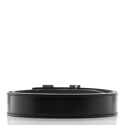 Hermes Box Togo 32mm H Belt 95 Black Chocolate 2 of 8