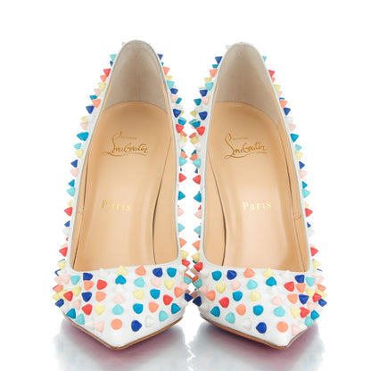 Christian Louboutin Gomme Pigalle Spikes 120 Pumps 39.5 White Multicolor 2 of 8
