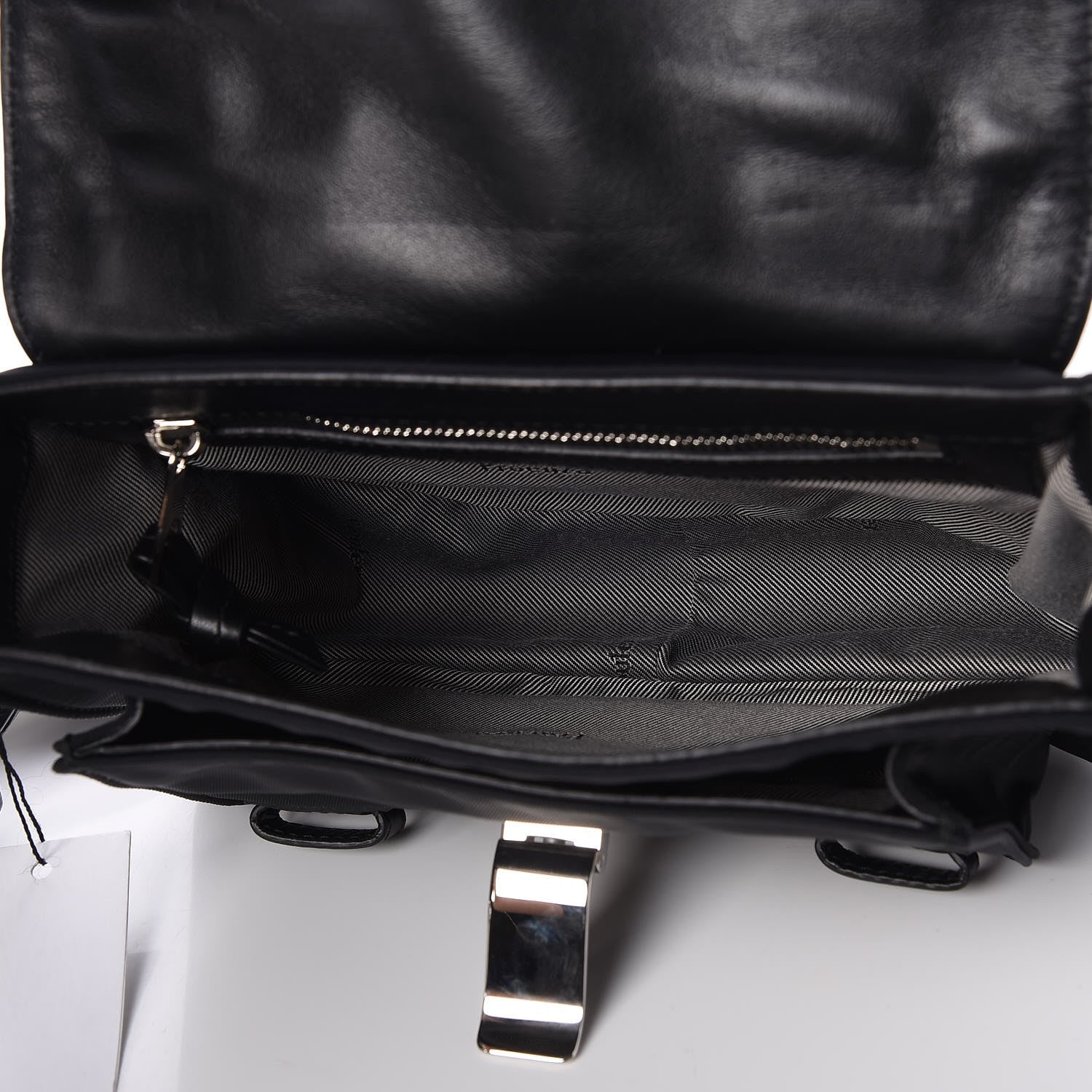 Proenza Schouler Nylon Calfskin PS1 Pouch Messenger Black 5 of 8