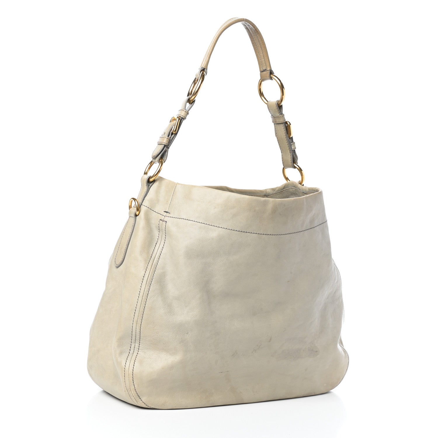 Prada Vitello Hobo Sabbia 3 of 9