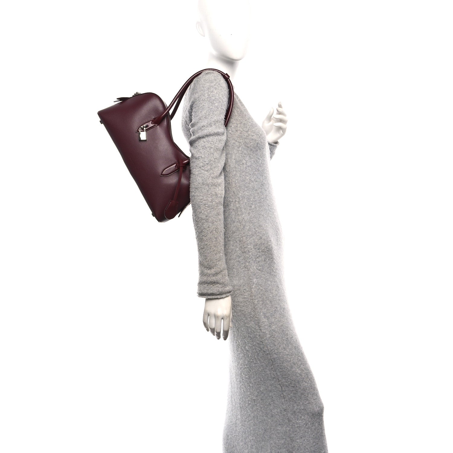 Stella McCartney Eco Grainy Alter Mat Ryder Shoulder Bag Bordeaux 2 of 9