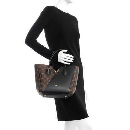 Louis Vuitton Calfskin Monogram Kimono Tote PM Black 3 of 8