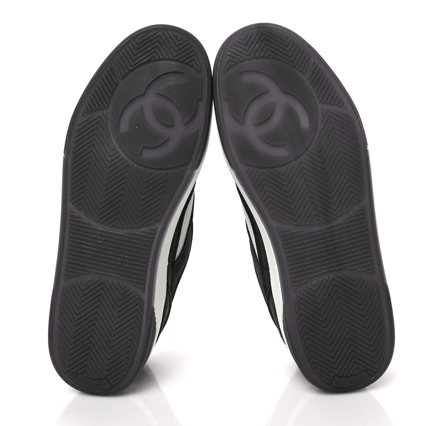 Suede Kidskin Womens CC Sneakers 38.5 Black White
