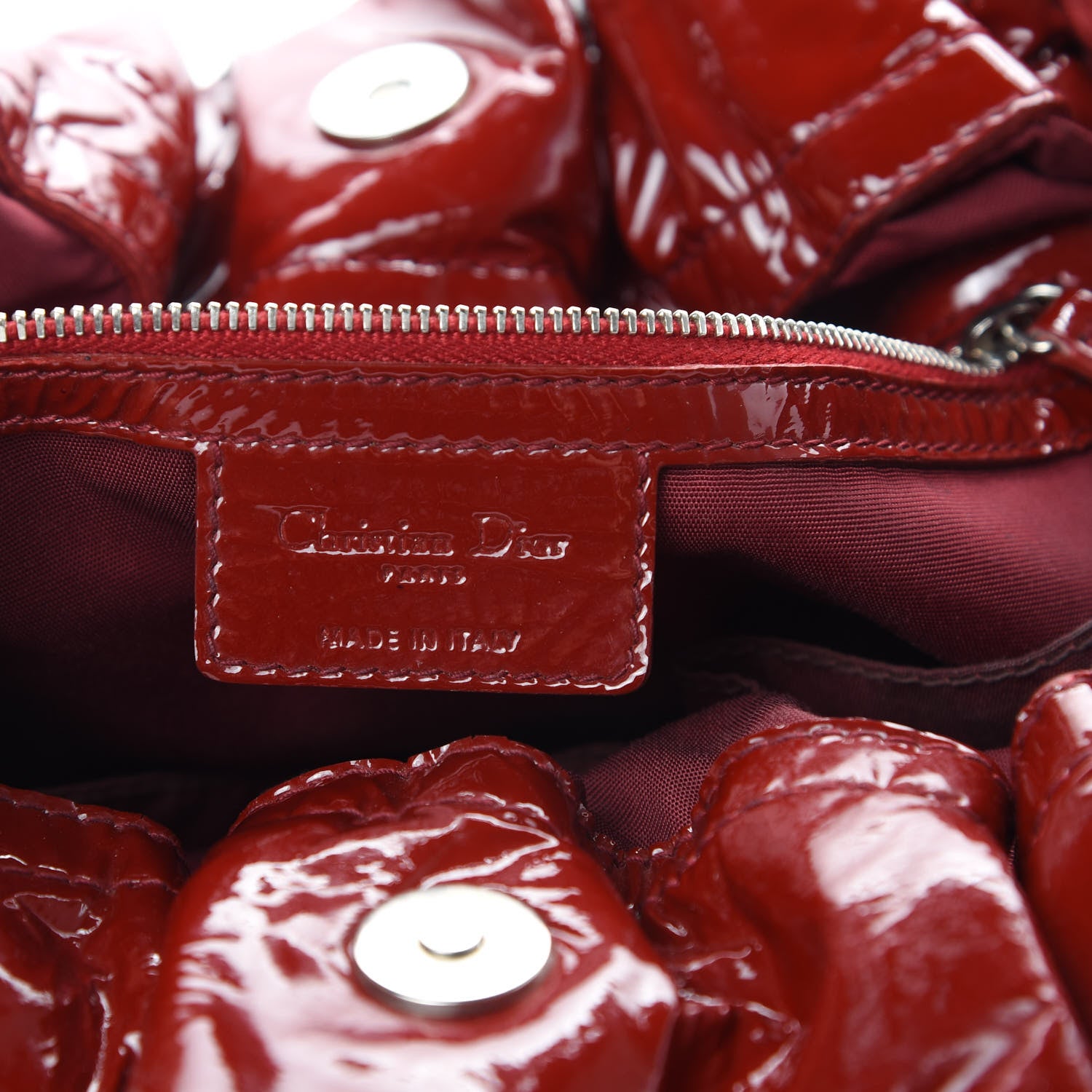 Christian Dior Patent Cannage Medium Le Trente Tote Red 6 of 18