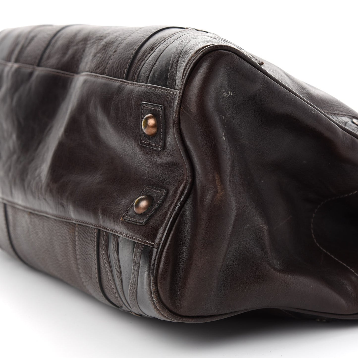 Grained Calfskin Tooled Darwin Bayswater Chocolate