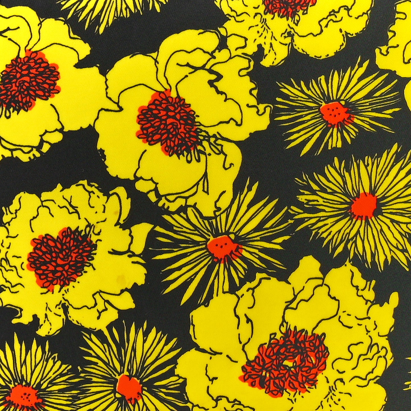 Tessuto Nylon Saffiano Floral Print Tote Yellow Multicolor