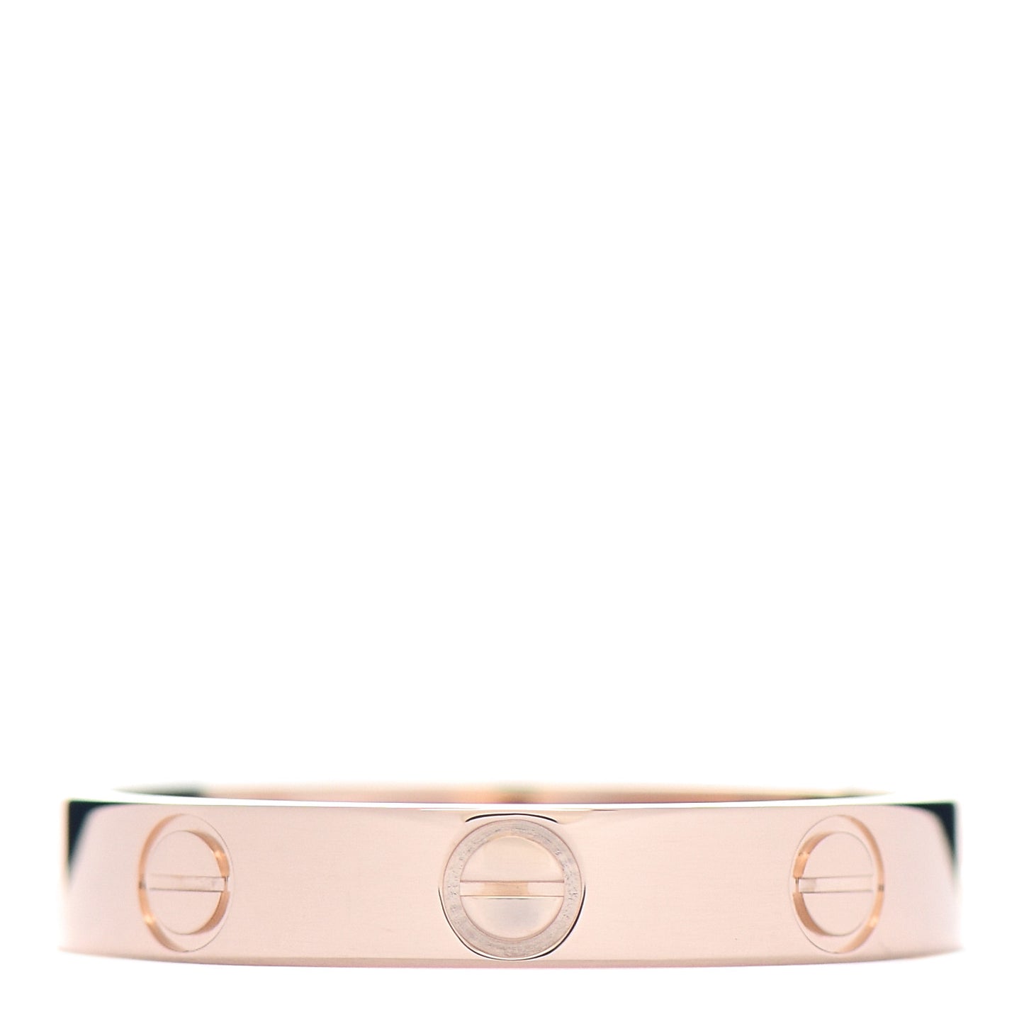 18K Pink Gold 3.5mm LOVE Wedding Band Ring 56 7.75