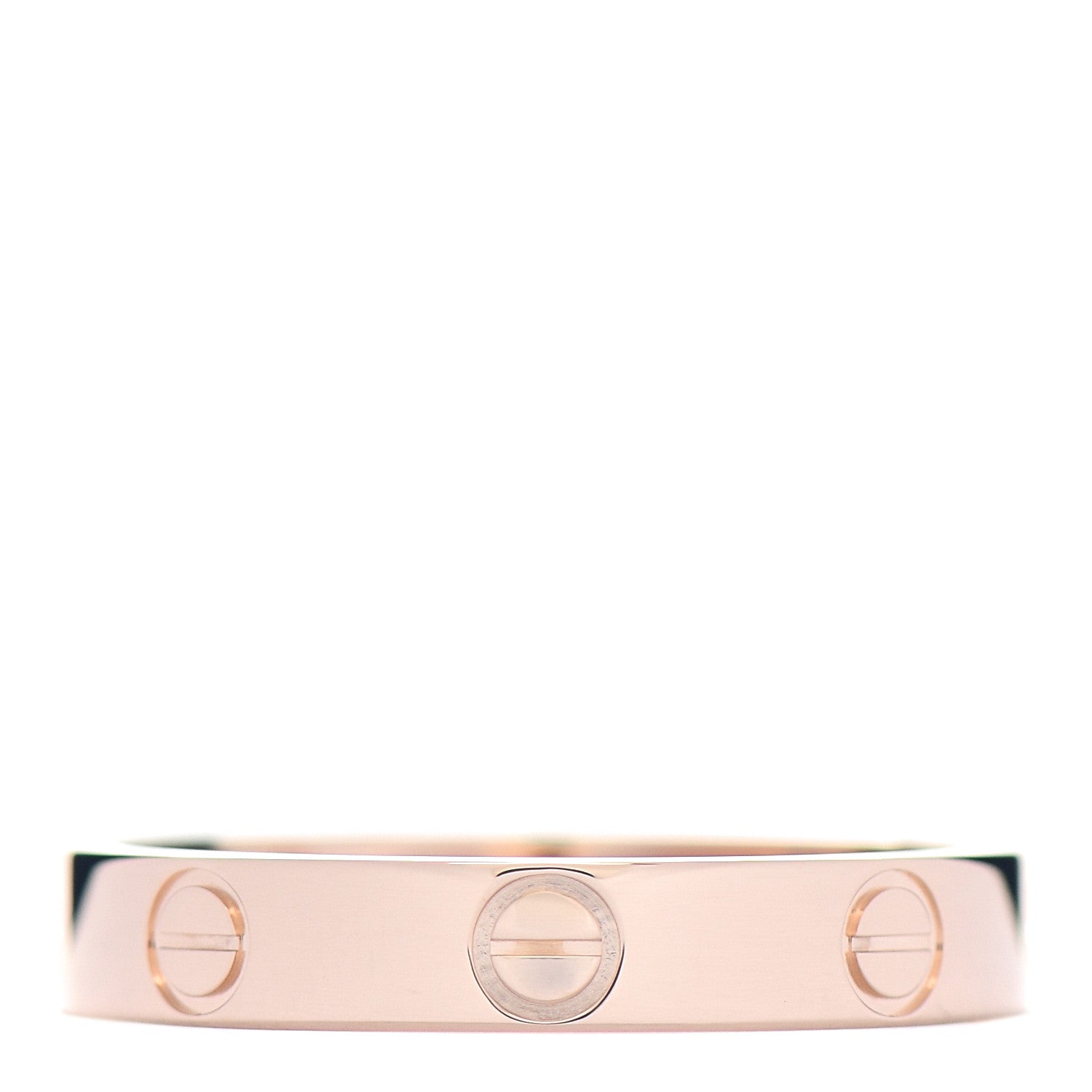 Cartier 18K Pink Gold 3.5mm LOVE Wedding Band Ring 56 7.75 3 of 4