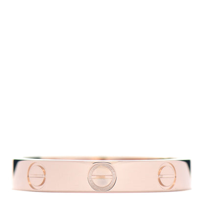 Cartier 18K Pink Gold 3.5mm LOVE Wedding Band Ring 56 7.75 3 of 4
