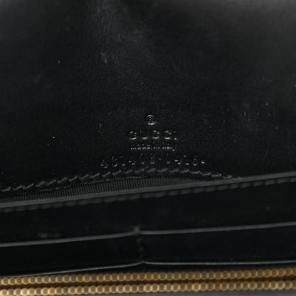 Gucci Guccissima Signature Bowy Chain Wallet Black 6 of 9