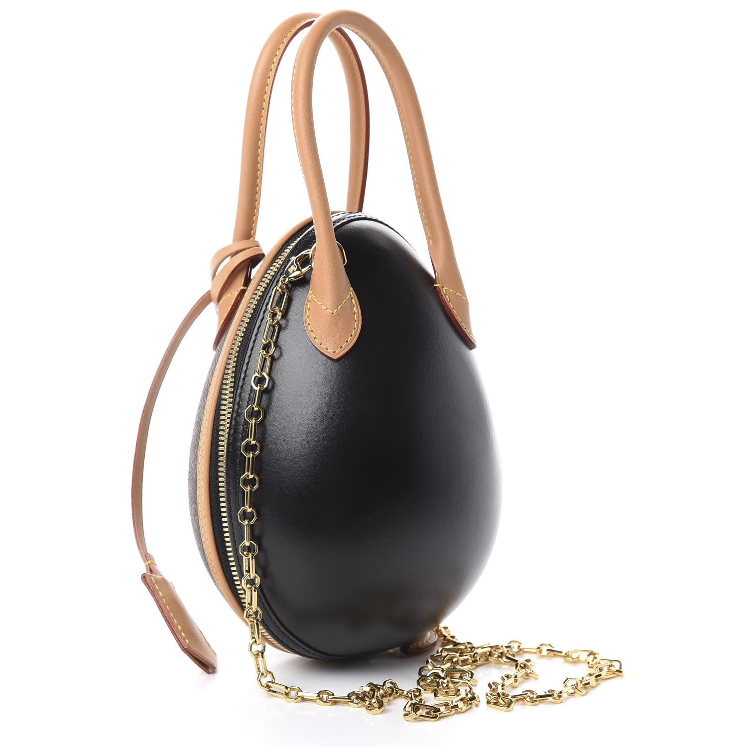 Louis Vuitton Monogram Egg Bag Black 2 of 8