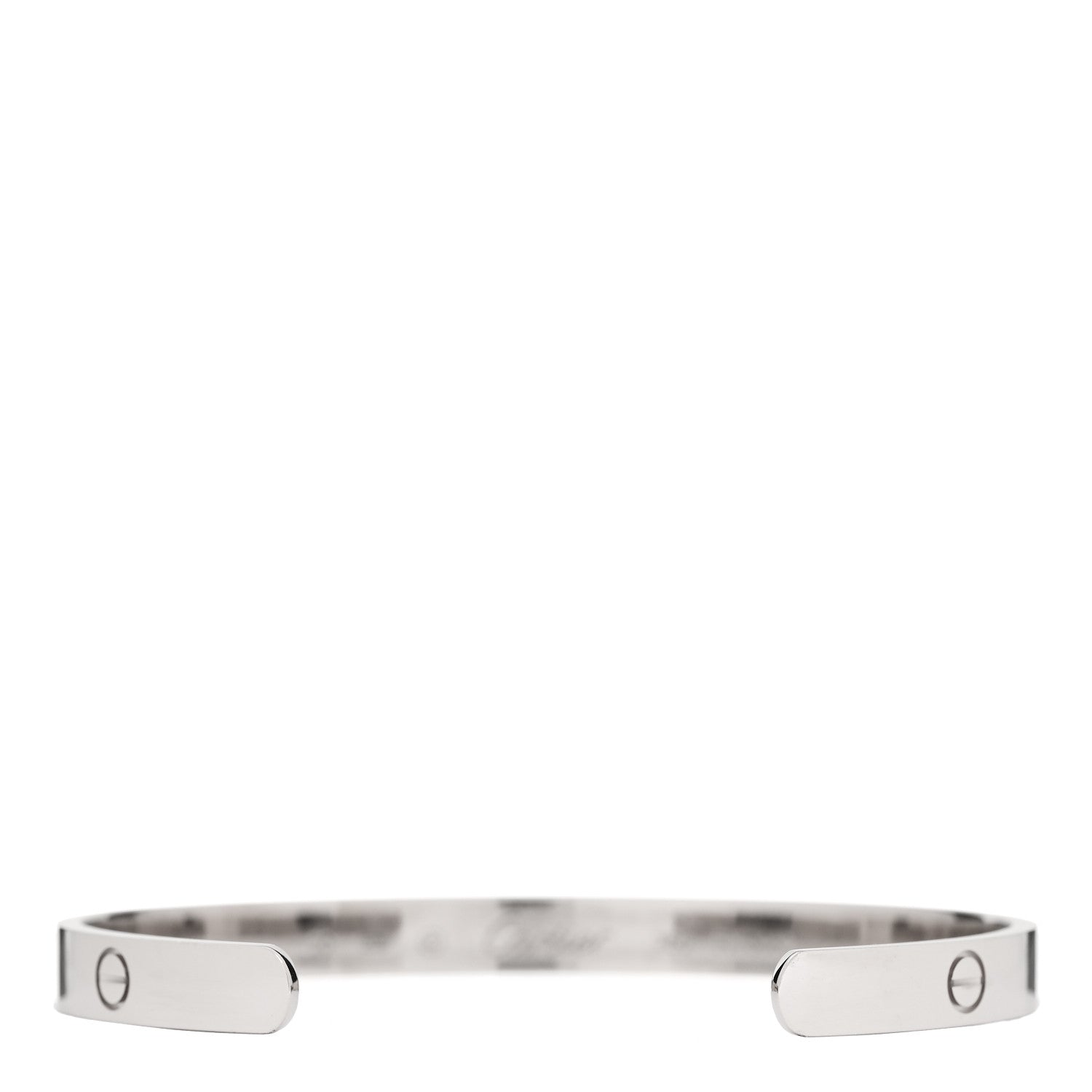 Cartier 18K White Gold LOVE Cuff Bracelet 20 3 of 4