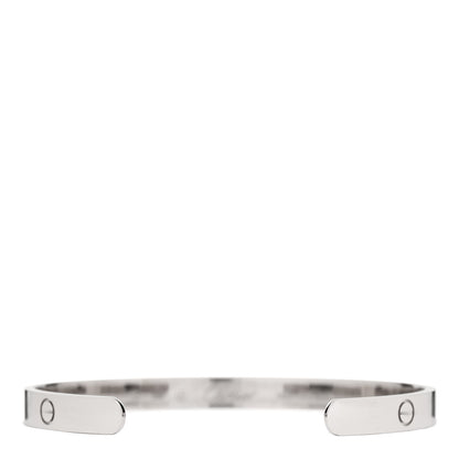 Cartier 18K White Gold LOVE Cuff Bracelet 20 3 of 4