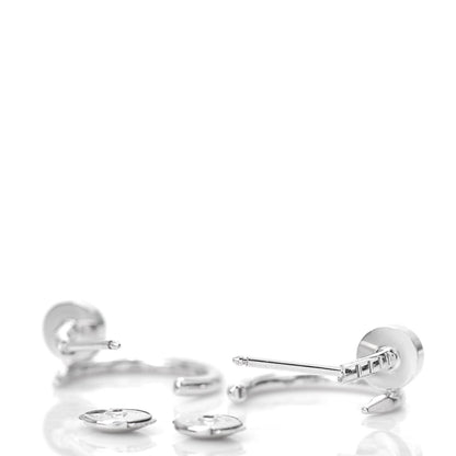Cartier 18K White Gold Juste Un Clou Hoop Earrings 3 of 5