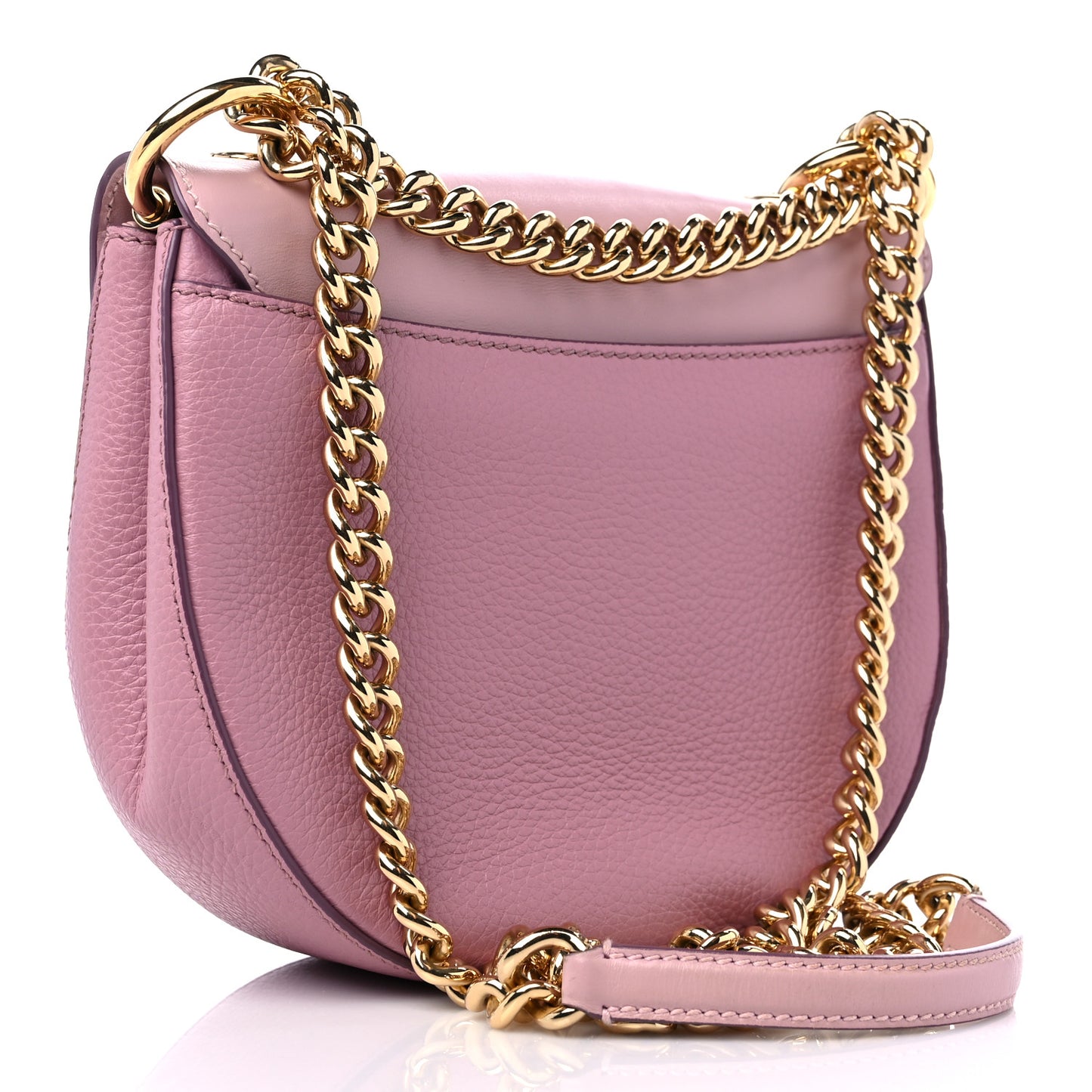 Calfskin Media Wifi Shoulder Bag Pink