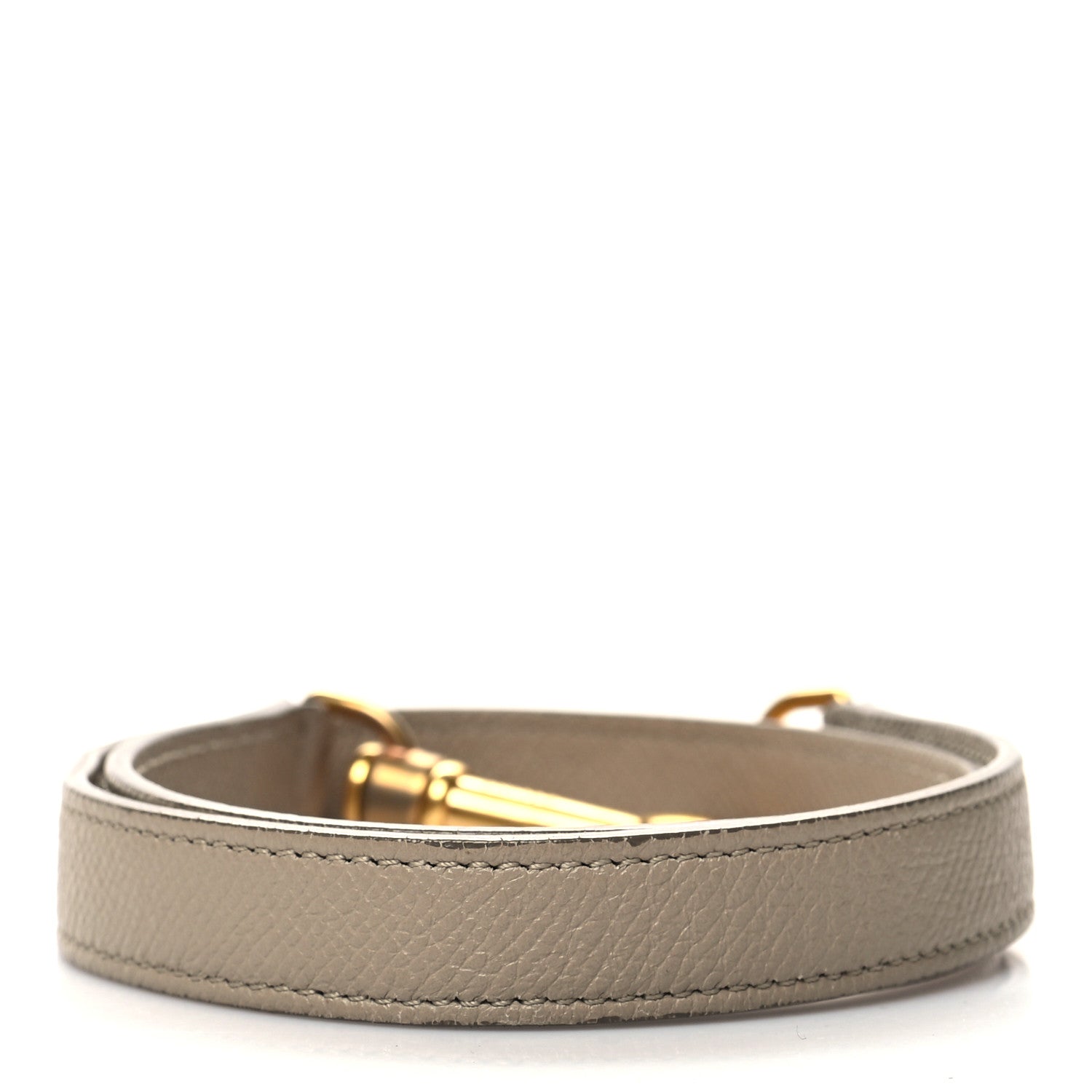 Celine Drummed Calfskin Nano Luggage Shoulder Strap Dune 2 of 3