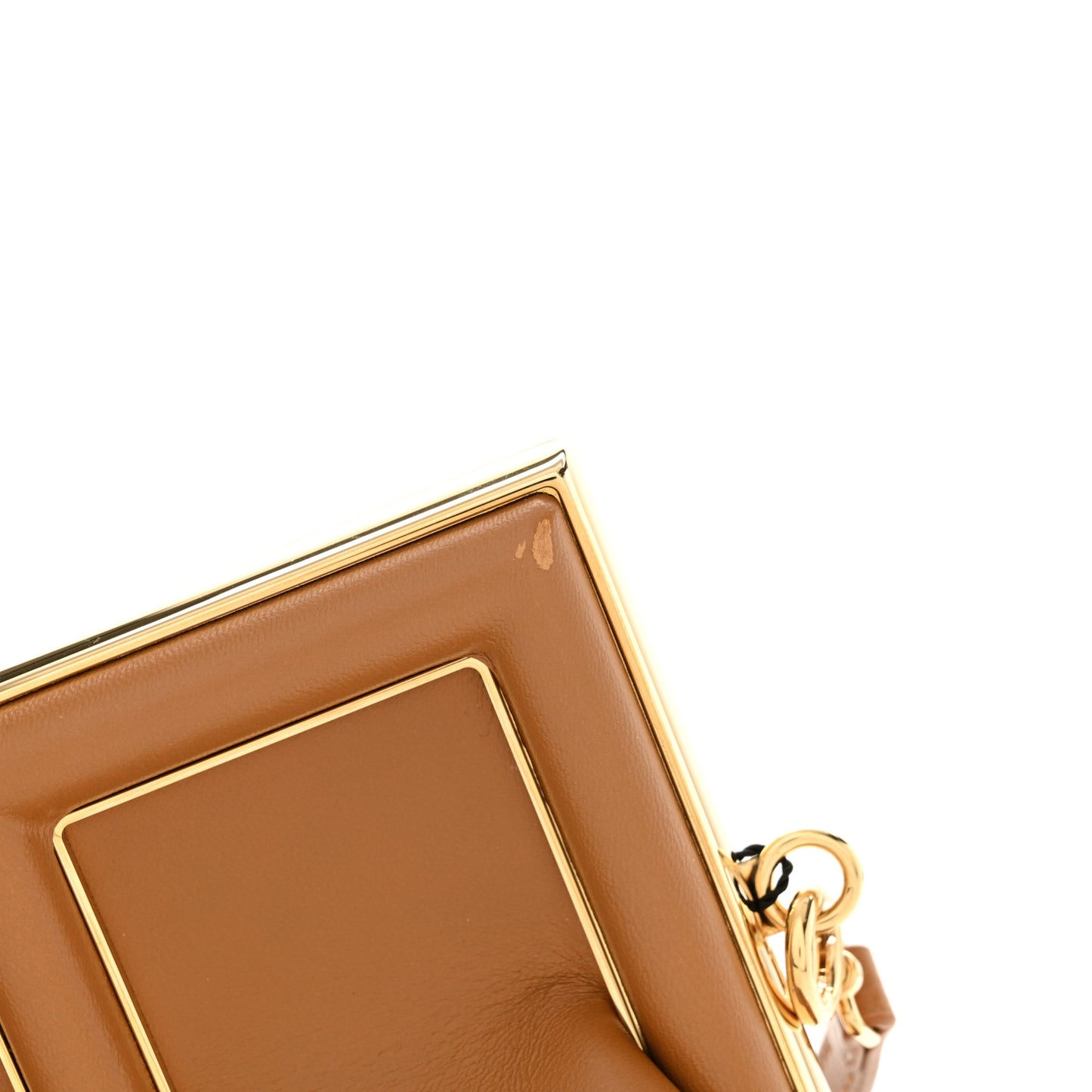 Shiny Nappa Small Fendi First Caramello