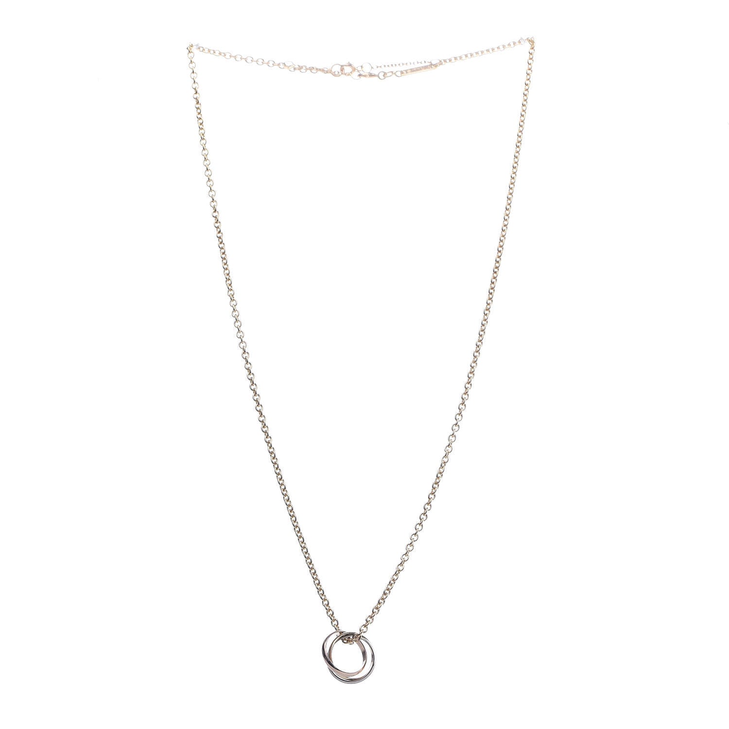 Cartier 18K Pink Yellow White Gold Trinity Pendant Necklace 4 of 8