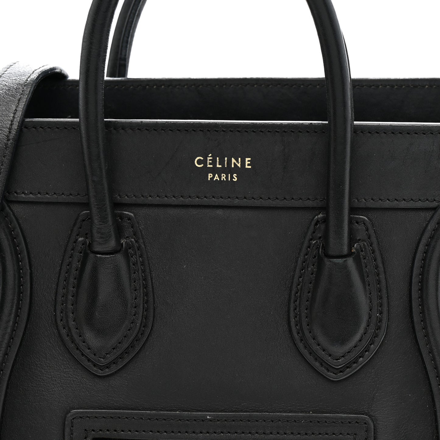 Smooth Calfskin Nano Luggage Black