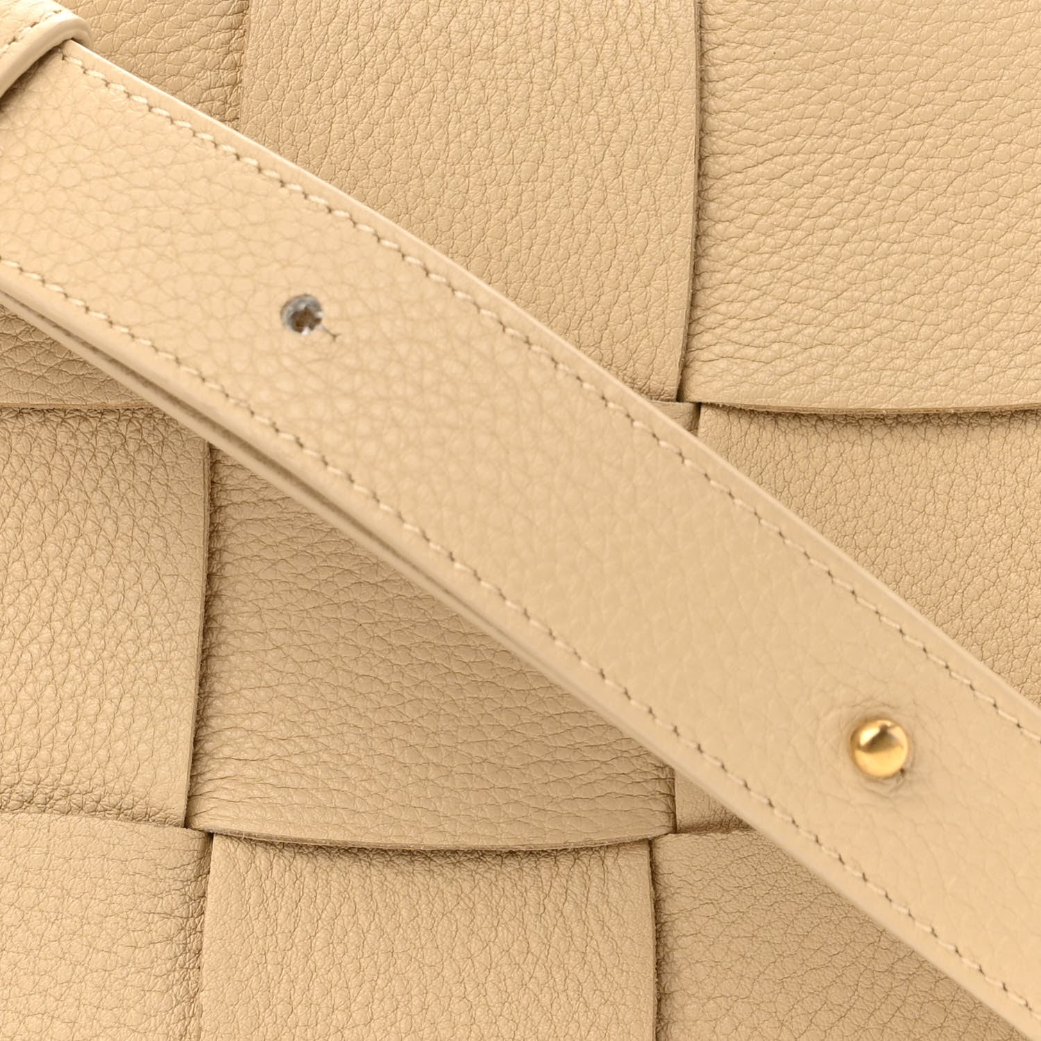 Bottega Veneta Grained Calfskin Maxi Intrecciato Cassette Crossbody Bag Porridge 7 of 9