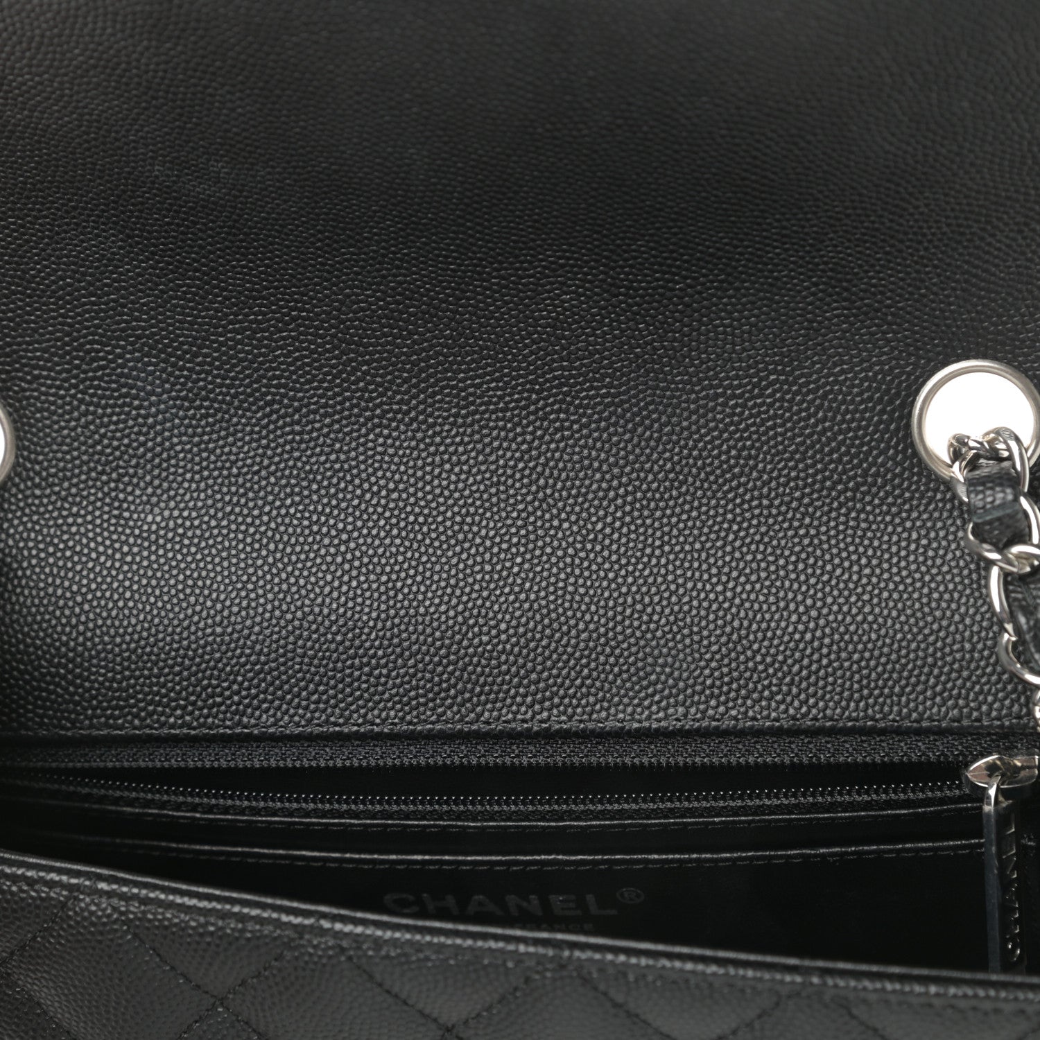Chanel Caviar Quilted Mini Rectangular Flap Black 12 of 13