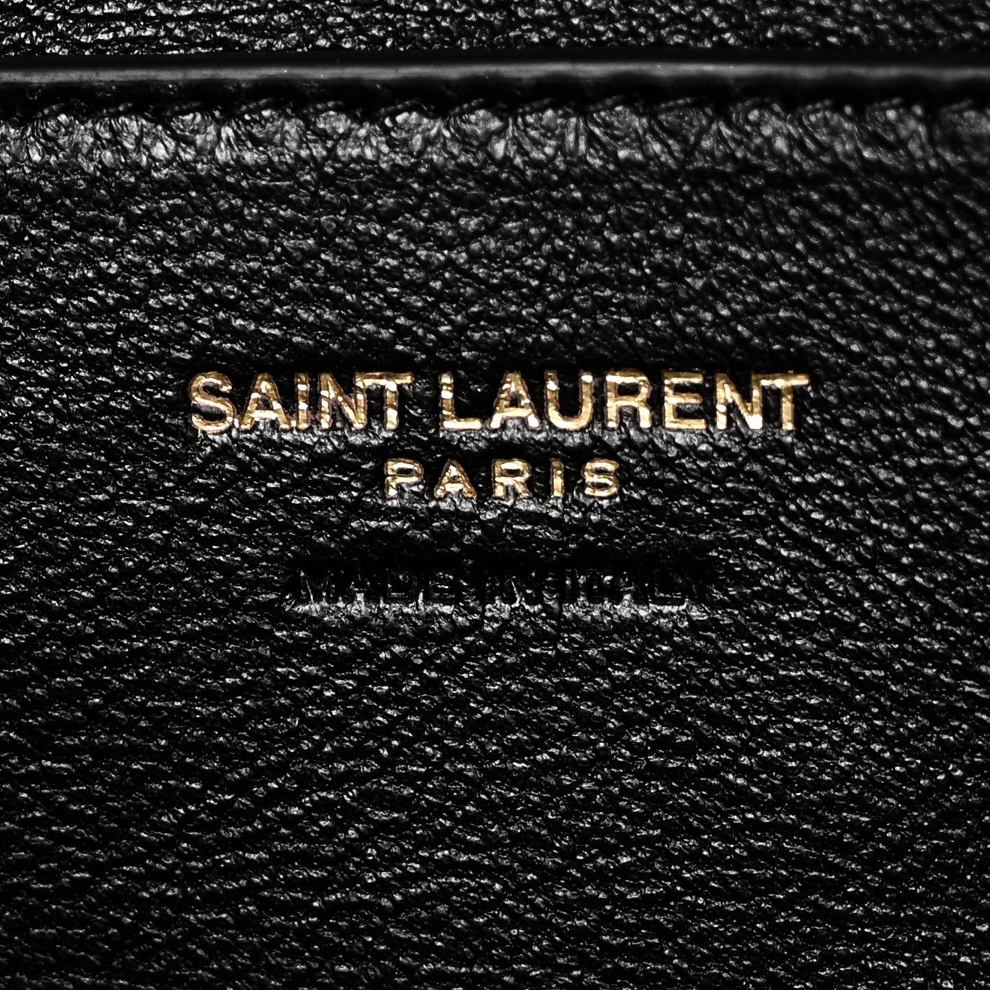 Grained Lambskin Cassandre Envelope Pouch Black