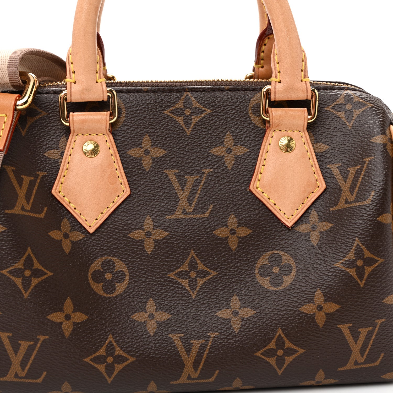 Louis Vuitton Monogram Speedy Bandouliere 20 Beige 7 of 11