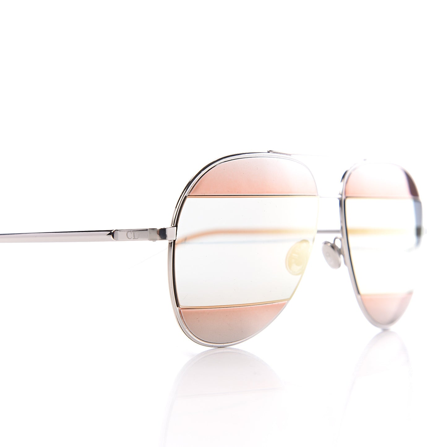 Split 1 Aviator Sunglasses Rose Gold