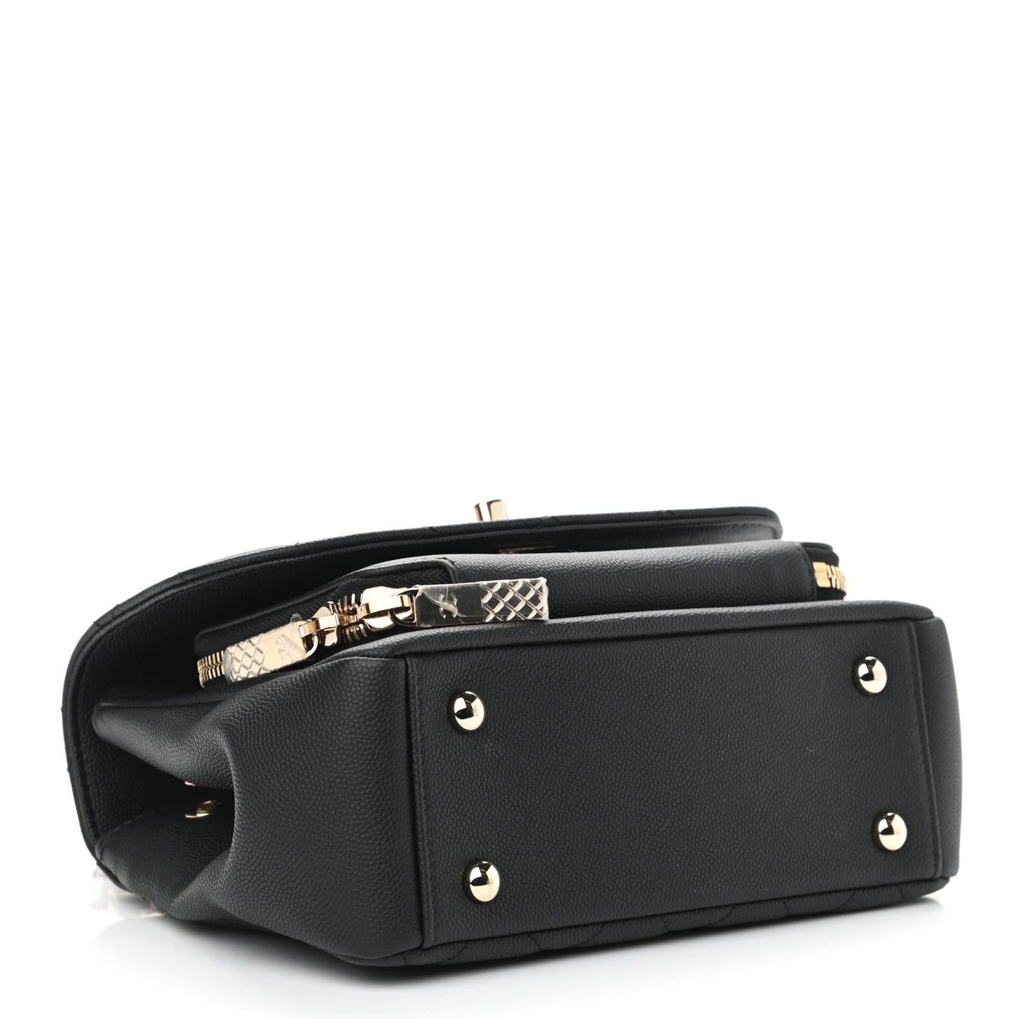 Caviar Quilted Small Business Affinity Flap Black