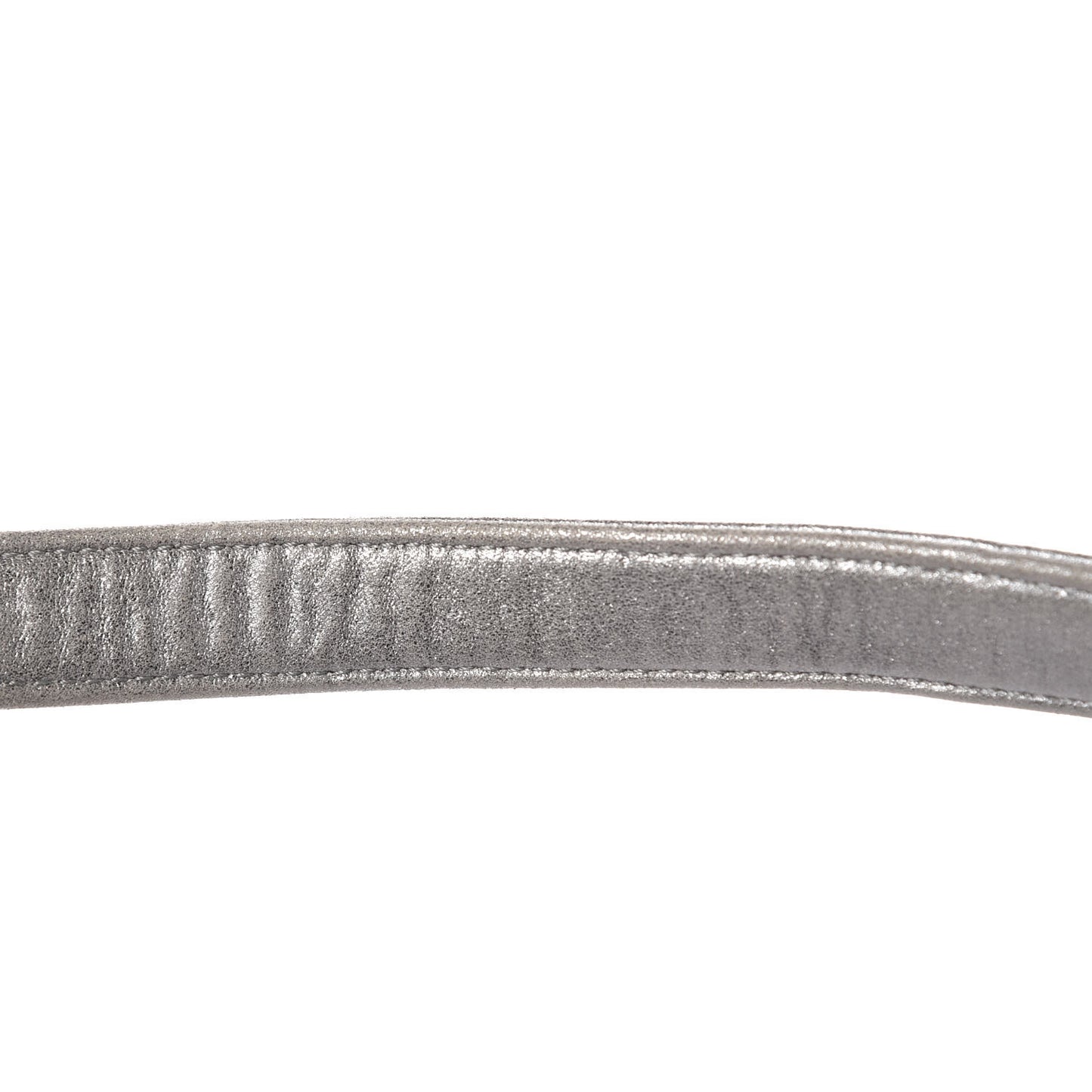 Metallic Lambskin Embellished Medium Boy Flap Silver