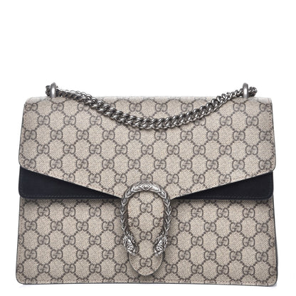 Gucci GG Supreme Monogram Medium Dionysus Shoulder Bag Black 1 of 8