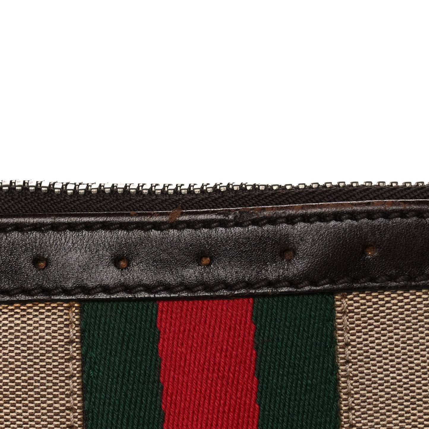Canvas Web GG Reins Shoulder Bag Brown