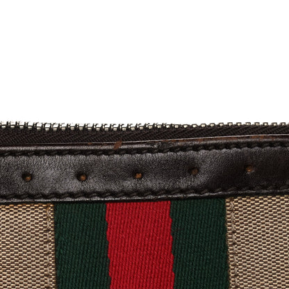 Gucci Canvas Web GG Reins Shoulder Bag Brown 11 of 15