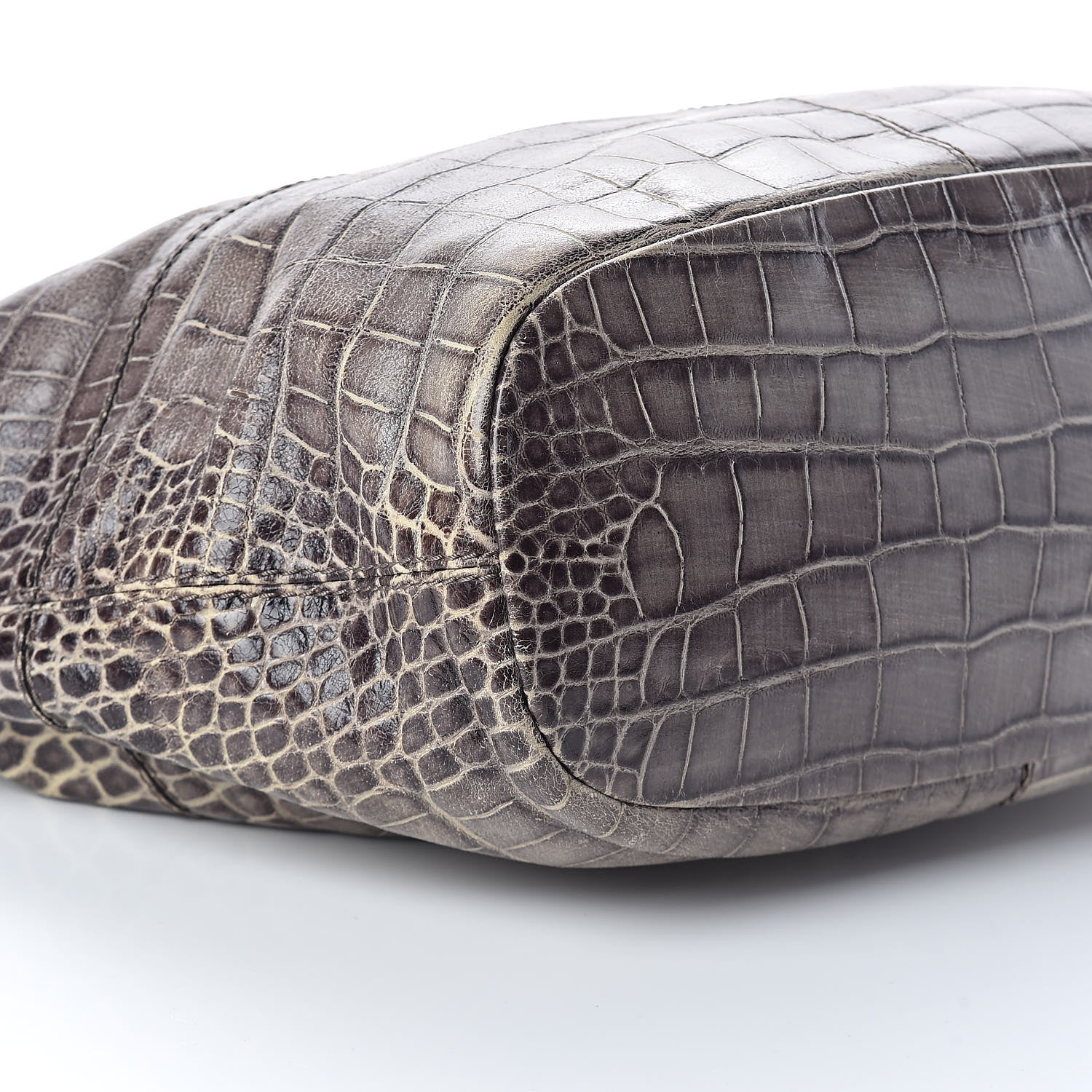 Givenchy Calfskin Crocodile Embossed Medium Nightingale Brown 8 of 11