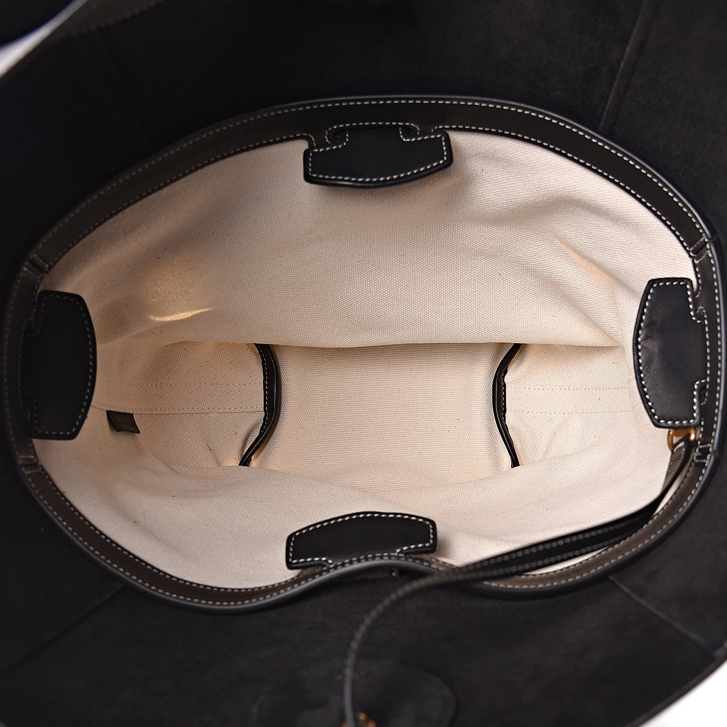 Celine Natural Calfskin Large Holdall Shoulder Bag Black 6 of 11